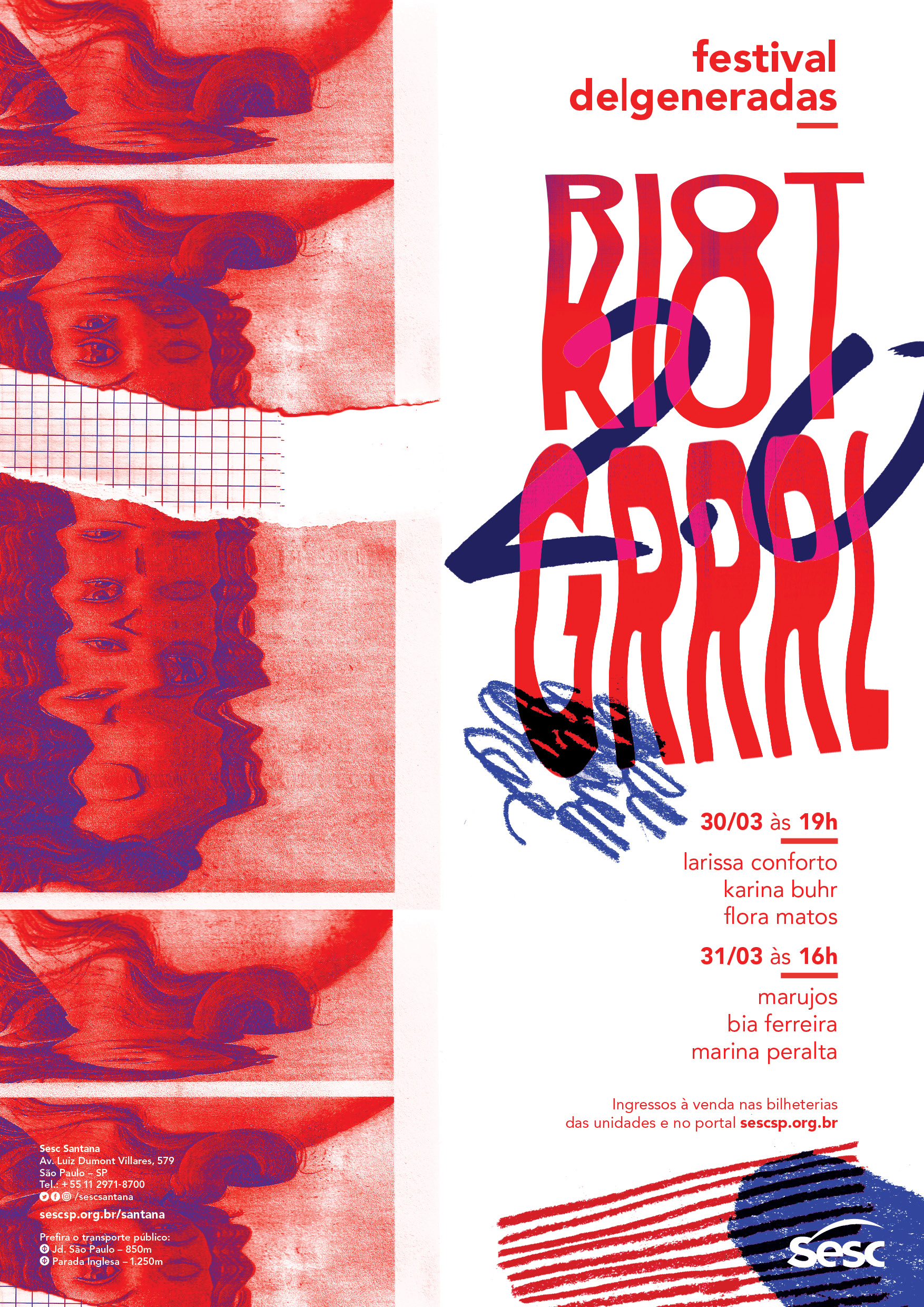 e Flyer poster riot grrrl
